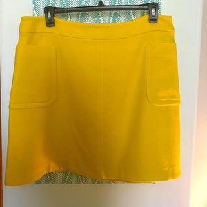 Canary yellow wool Boden skirt EUC